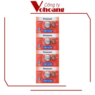 4 Pin Panasonic CR1220 dùng cho máy tính bỏ túi, remote, đồng hồ, nhiệt kế, v.v…