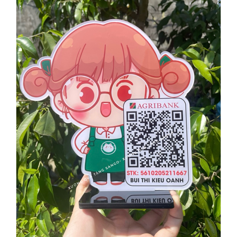 Bảng mã Qr mica  siêu tiện lợi.  - Xưởng quà tặng Sango
