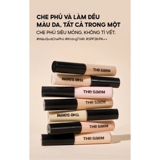 [Y001b] [Hỏa Tốc] Kem Che Khuyết Điểm Quốc Dân The Saem - Chống nắng, Chống nước, Siêu Che Phủ