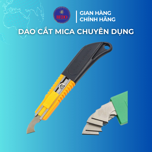 Dao Cắt Mica Nhựa Alu Fomex BEDO Dao Chuyên Dụng Kèm 3 Lưỡi Dự Phòng Cắt Sắc Bền Cao Cấp