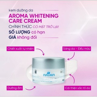 Kem trắng da Aroma MiraWhitening Treatment Cream NL045 giúp dưỡng trắng, mờ thâm sạm 18g E309