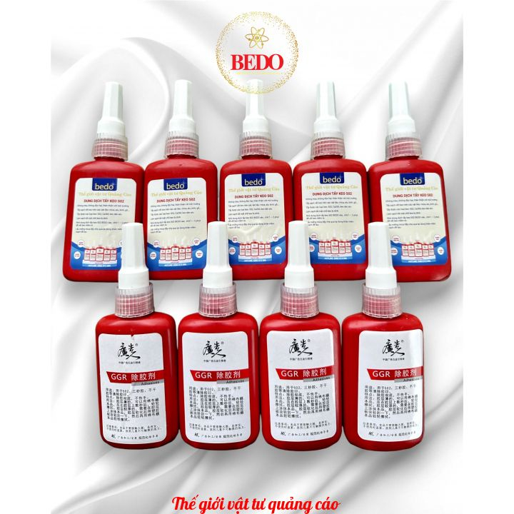 Dung Dịch Tẩy Keo 502 BEDO Dạng Xịt Làm Sạch Keo 502 Trên Tay Vải Nhựa Kim Loại Không Hại Bề Mặt