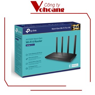 Router Wi-Fi 6 Băng tần kép TP-LINK Archer AX12 chuẩn AX1500 Wi-Fi 6