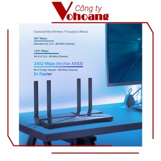 Router Wi-Fi 6 Gigabit Băng Tần Kép AX3000 TP-Link Archer AX53