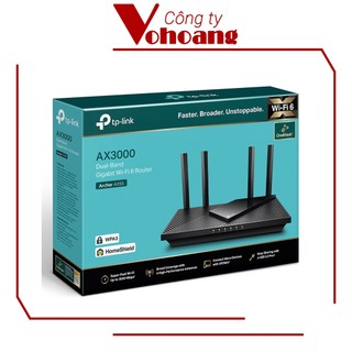 Router WiFi 6 Băng Tần Kép AX3000 TP-Link AX55 - Chip Qualcomm mạnh, 512MB Ram, OFDMA, Beamforming