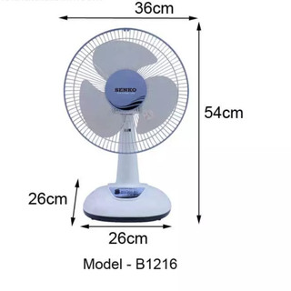 Quạt Điện Senko B1216 Để Bàn Mini Nhỏ Gọn Tiện Lợi, Màu Ngẫu Nhiên