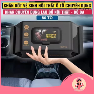 Khăn giấy ướt vệ sinh nội thất ô tô chuyên dụng tiện dụng - Gói 80 tờ