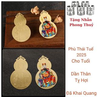 Thái Tuế Phù Bính Ngọ 2026 Hóa Giải Hạn Cho Tuổi Tý Ngọ mão SửuTặng Nhẫn Phong Thuỷ