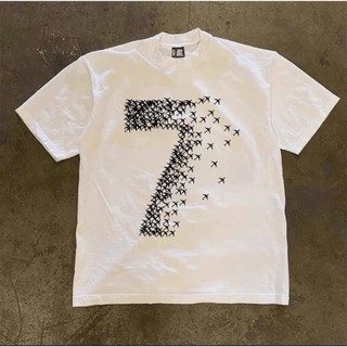Áo Phông Hè Nam Nữ Cổ Tròn Đẹp Phối Họa Tiết Số 7 Mờ Phong Cách Trẻ Trung, Chất Liệu Cotton Khô Mềm Mịn Thấm Hút Mồ