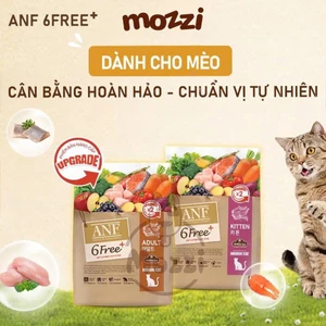 Thức ăn hạt hữu cơ ANF Cat 6Free+ cho mèo gói xé lẻ trong suốt