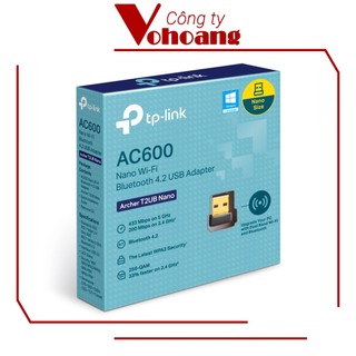 USB Wi-Fi Nano TP-LINK T2UB AC600 tích hợp Bluetooth 4.2