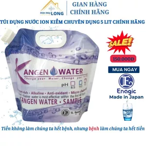 Bịch Túi đựng nước điện giải ion kiềm chuyên dụng chống bay hydro chính hãng Kangen Enagic 5 Lít