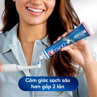 Combo kem đánh răng Crest Plus Deep Clean (153g x 2)