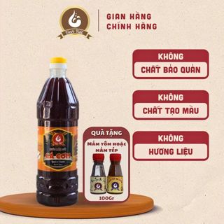 1 Lít Mắm Cốt Cá Cơm ủ 3 năm 45N (tặng kèm mắm tôm hoặc mắm tép 100gr)  Ba Làng - Thanh Hoá