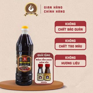 1 Lít Mắm Cốt Mực ủ 3 năm 45N (tặng kèm mắm tôm hoặc mắm tép 100gr) Ba Làng Vinh Việt - Thanh Hoá