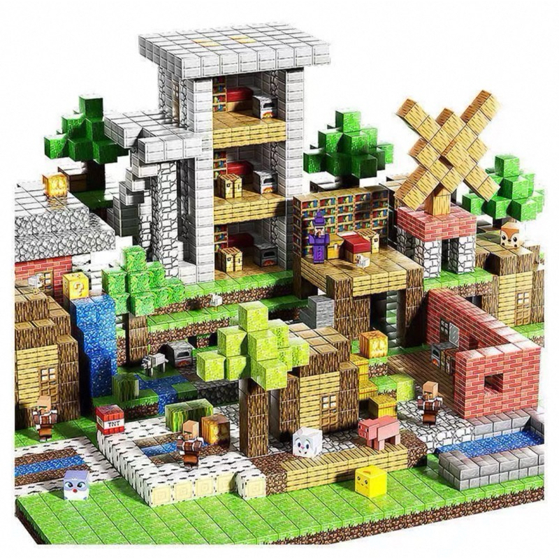 Khối lắp ghép Minecraft nam châm sáng tạo cho bé | Shopee Việt Nam