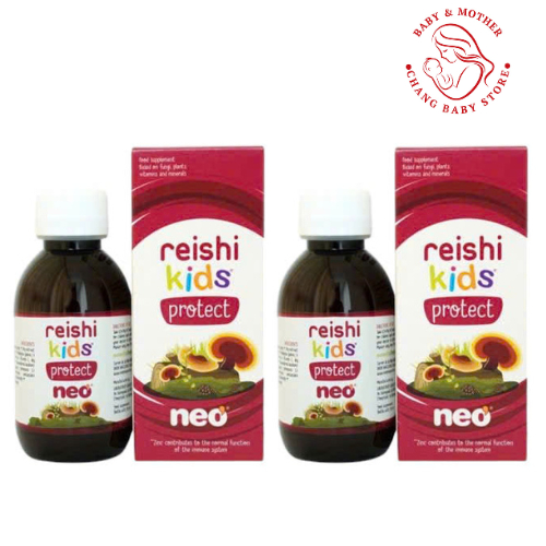 Combo 2 hộp Tăng Đề Kháng Reishi Kids Protect cho bé chai 150ml