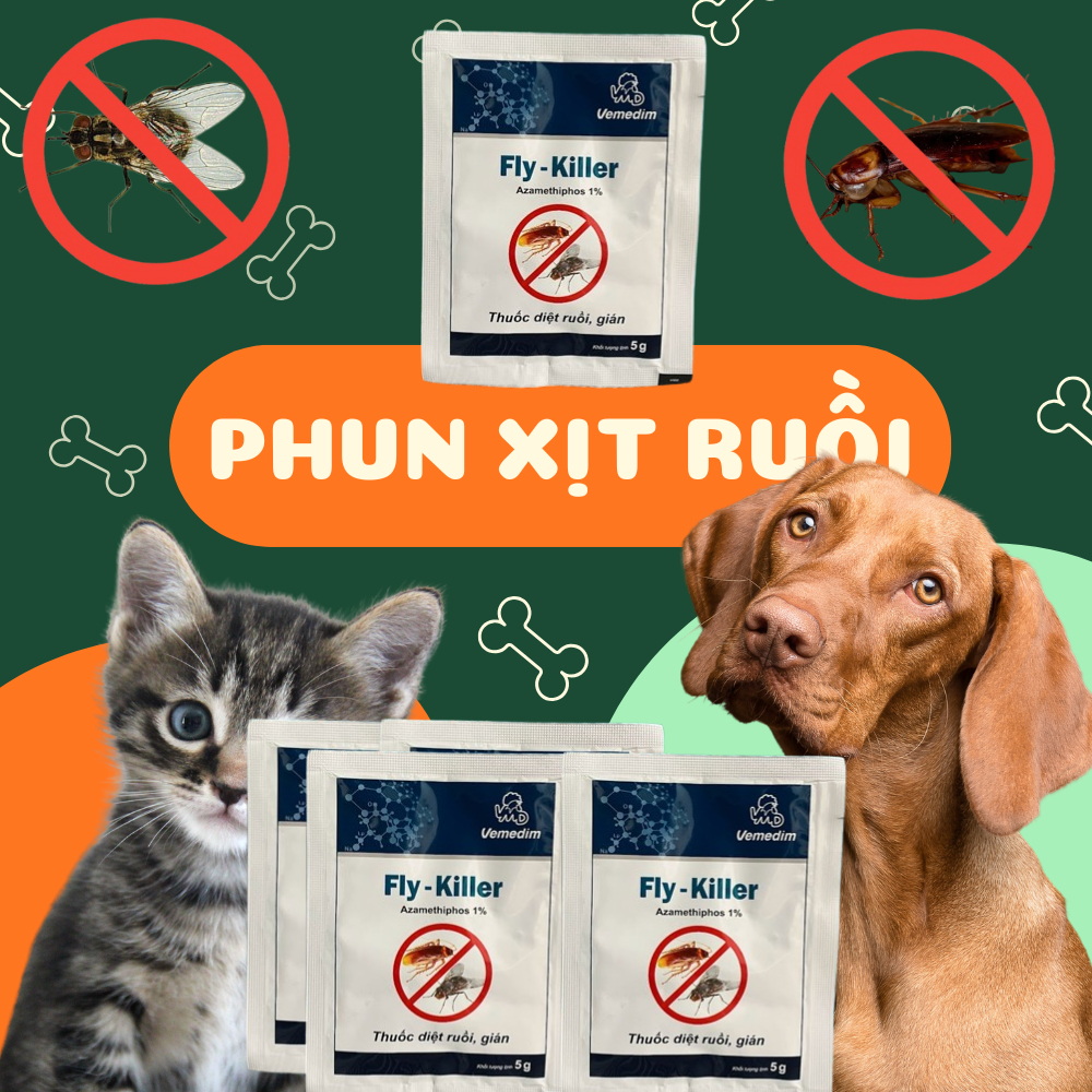Fly killer diệt ruồi nhà ruồi trâu ruồi xanh