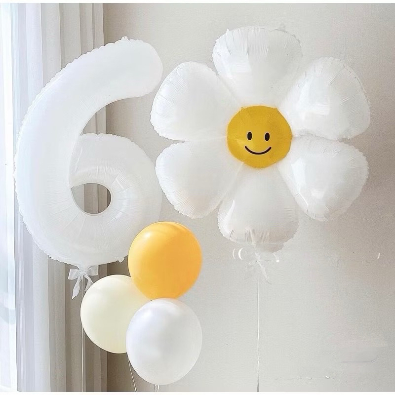 New Trend) Bóng 3D hình bông hoa cúc, cúc hoạ mi trang trí sinh nhật,  party, decor | Shopee Việt Nam