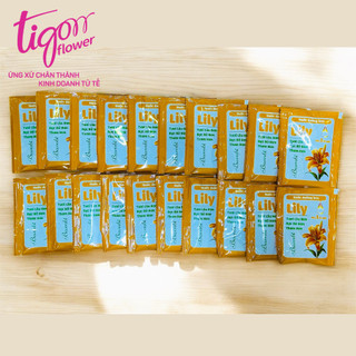 Combo 20 gói nước dưỡng hoa Lily chuyên dụng cho hoa Ly - hoa tươi lâu hơn, rực rỡ hơn, thơm hơn mà không cần thay nước