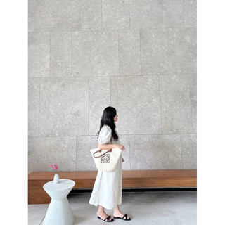 Đầm linen tay bồng thiết kế Ma Vie
