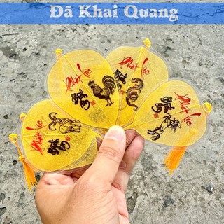 🌸ĐÃ XIN L.Ộ.C🌸 Lá Bồ Đề 12 con giáp chữ thư pháp Tài Lộc Bình An bỏ ốp điện thoại - HÀNG THỦ CÔNG LOẠI 1