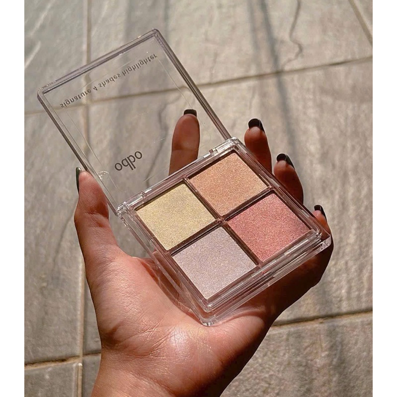 Siêu phẩm bắt sáng-Highlight 4 ô ODBO OD1318, có tác dụng bắt sáng, giúp nền make up tươi trẻ.
