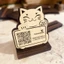 Bảng gỗ QR code thanh toán dây treo/chân đứng hình Mèo dùng quét mã QR chuyên nghiệp, tiện lợi, nhanh chóng