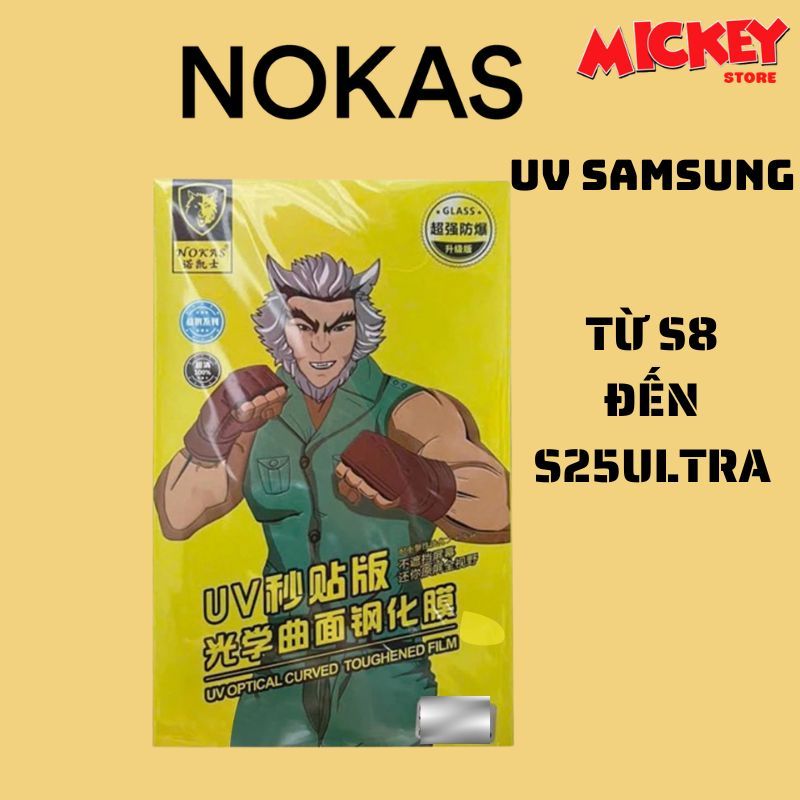 Kính cường lực UV nhận cảm biến vân tay Samsung S25 S24 S23 S22 S21 S20/Ultra Plus s8 s9 s10/plus