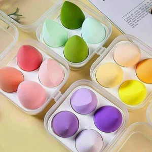 HỘP 4 MÚT TRANG ĐIỂM HÌNH TRỨNG SIÊU TIỆN LỢI