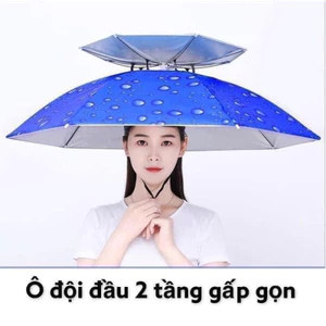 Ô DÙ ĐỘI ĐẦU 2 TẦNG CHE MƯA, CHE NẮNG SIÊU TIỆN DỤNG