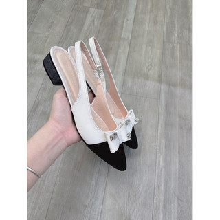 Giày sandal mũi nhọn 3 phân nơ niu GB60 ( phom 1,5)