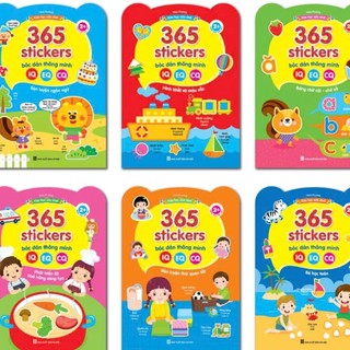 [Chuẩn NXB] Sách – Combo bóc dán thông minh 365 giúp bé phát triển IQ, EQ, CQ