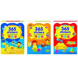 [Chuẩn NXB] Sách – Combo bóc dán thông minh 365 giúp bé phát triển IQ, EQ, CQ