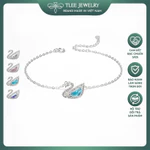 Lắc tay bạc nữ TLEE  thiên nga đính đá lấp lánh TLEEJEWELRY — ảnh 1