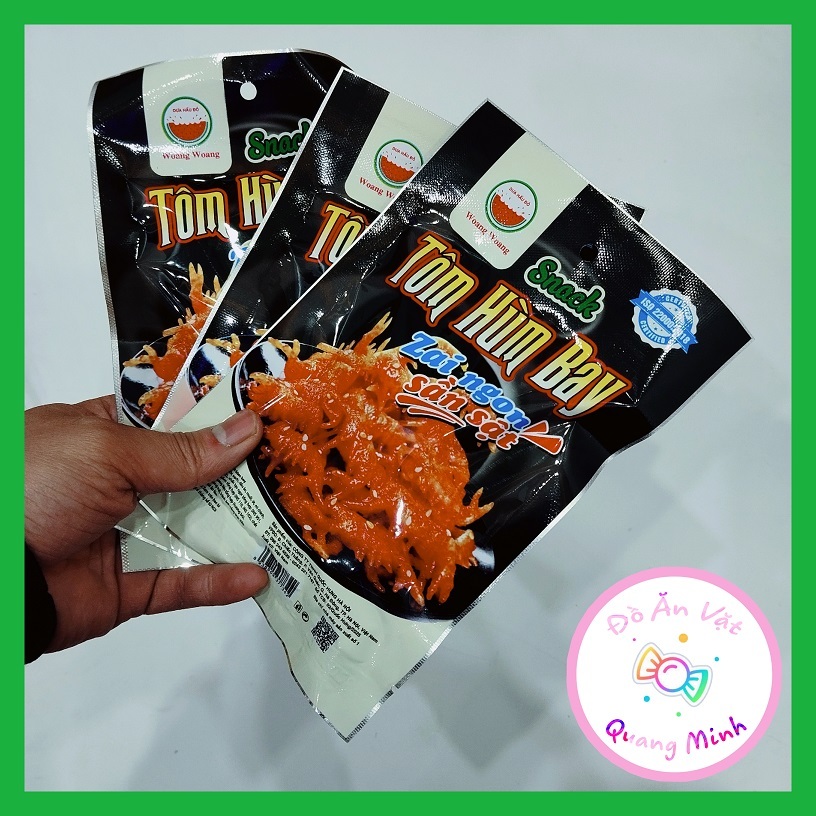 5 gói Snack Tôm hùm bay Dưa Hấu Đỏ thơm cay ngon hấp dẫn, đồ ăn vặt giá ...