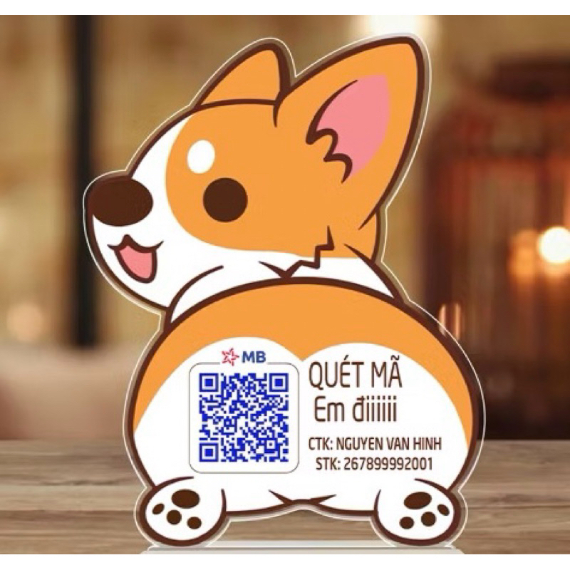 Bảng mã Qr mica  siêu tiện lợi.  - Xưởng quà tặng Sango