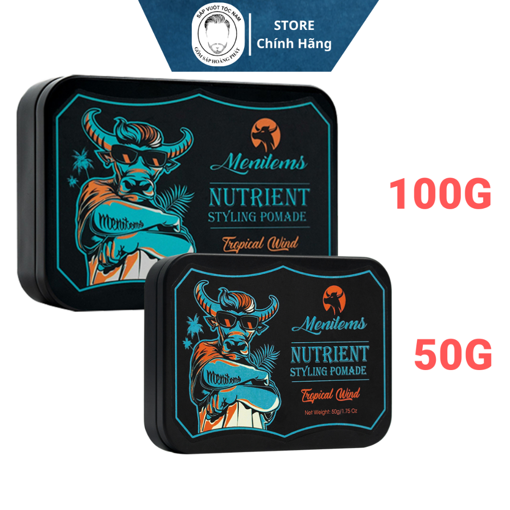 Sáp Vuốt Tóc Nam Trâu Xanh Menitems Tropical Win 50g, 100g - Dưỡng Tóc ...