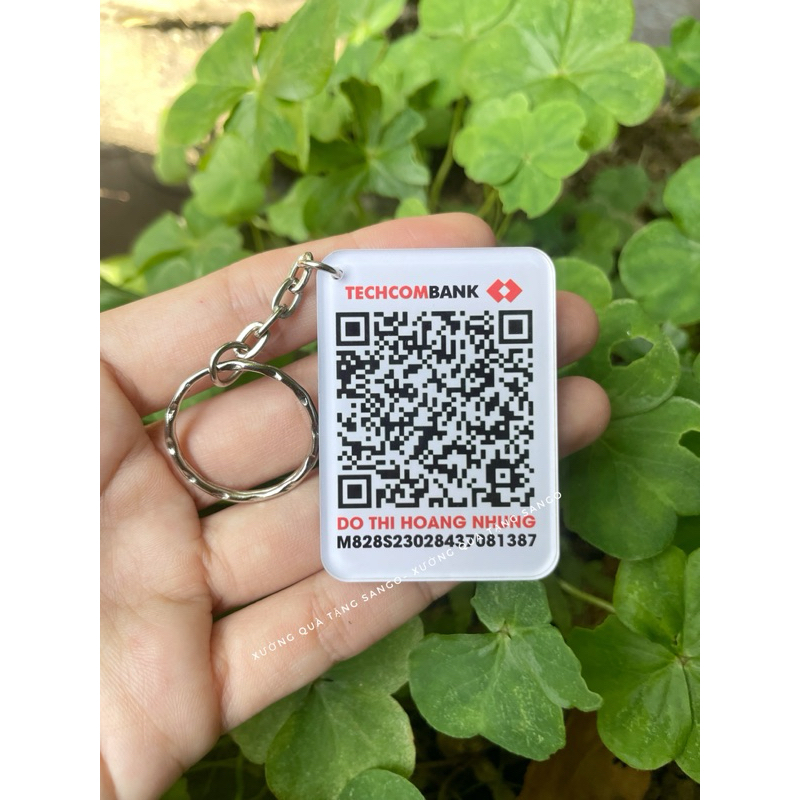 Móc khóa chống nước in mã Qr code tiện lợi- Quà tặng Sango