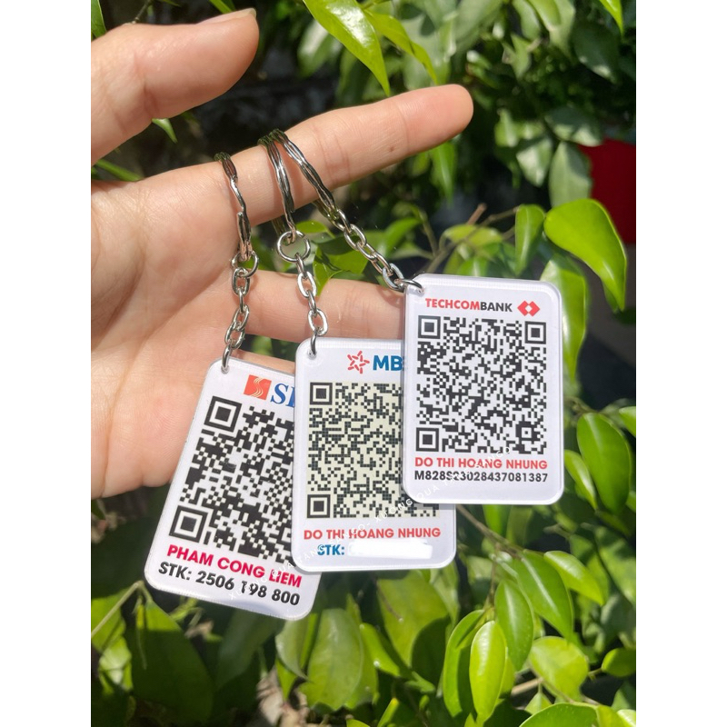 Móc khóa chống nước in mã Qr code tiện lợi- Quà tặng Sango