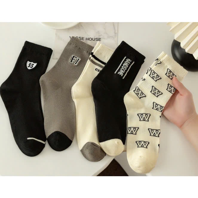 Vớ Tất Số 27 & 7 cổ cao Unisex phong cách thể thao, trẻ trung và năng động
