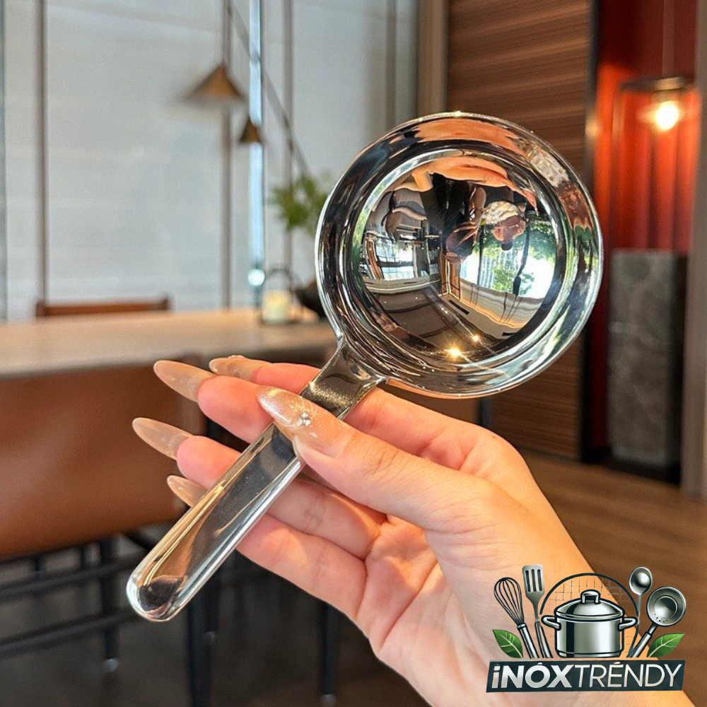 Muôi canh inox muôi tròn đầu to cán ngắn Chockmen cao cấp | Shopee Việt Nam