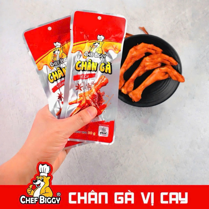 Chân gà vị cay chef Biggy (1 bịch 20 cái) | Shopee Việt Nam