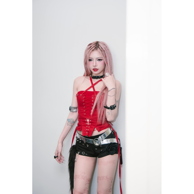 CORSET ĐỊNH HÌNH AOI_ZONE PHỐI ĐINH TÁN, ĐAN DÂY- VIE SAINT CORSET | BigBuy360 - bigbuy360.vn