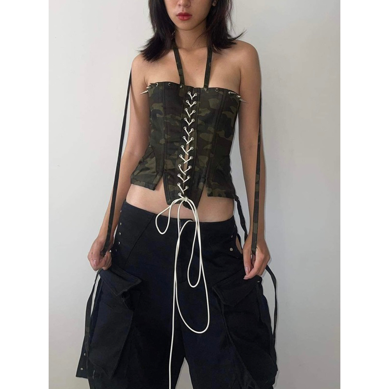 CORSET ĐỊNH HÌNH AOI_ZONE PHỐI ĐINH TÁN, ĐAN DÂY- VIE SAINT CORSET | BigBuy360 - bigbuy360.vn