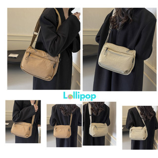 Túi Đeo Vai Vải Oxford Nhẹ Chống Thấm Nước LOLLIPOP BAGS Túi Đeo Chéo, Túi Style Tối Giản Hàng Ngày