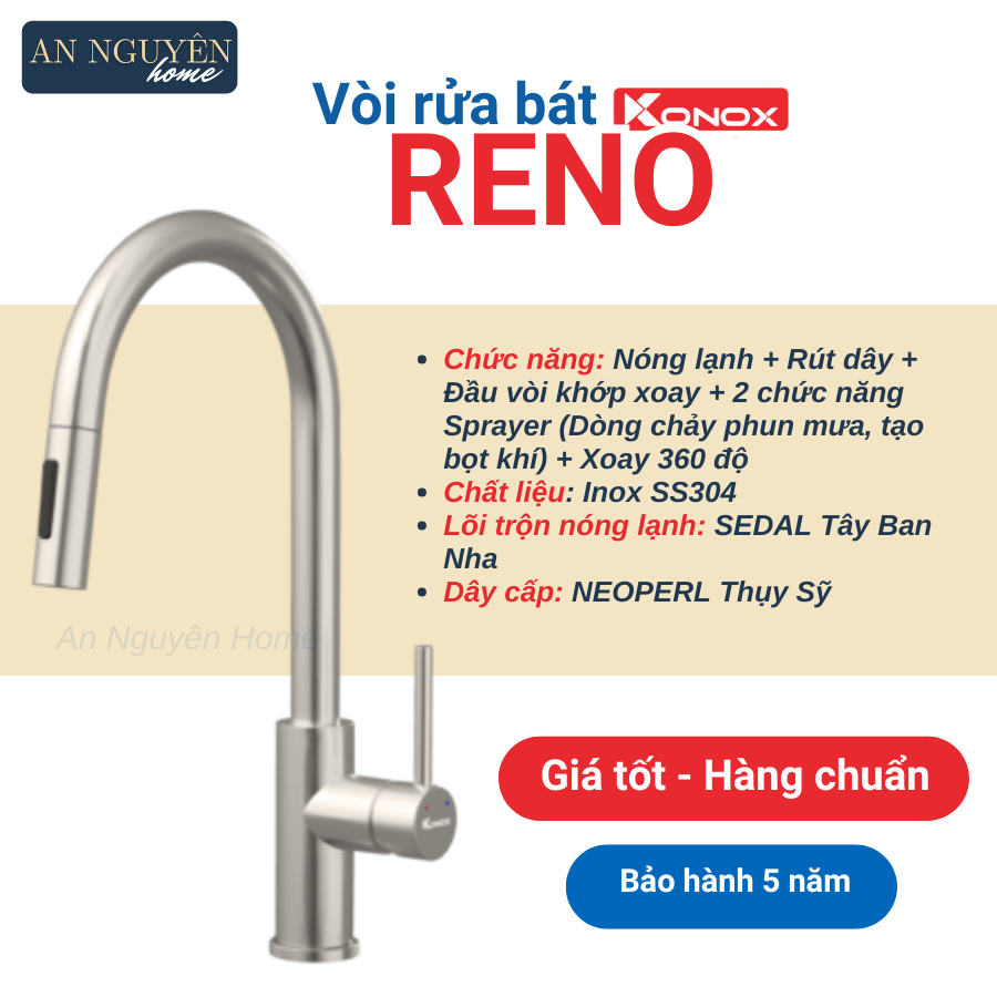 Vòi Reno Konox Hàng Chính Hãng | Shopee Việt Nam