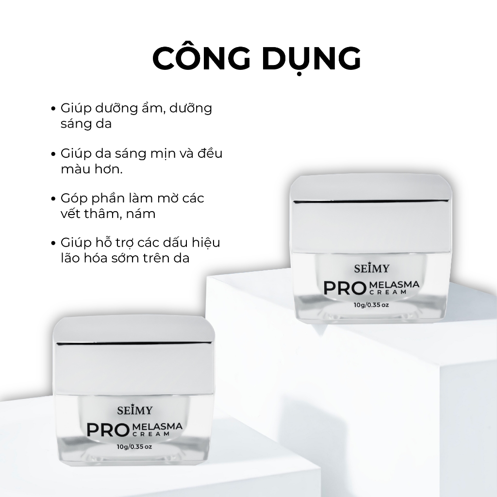 Ảnh Kem Nám Seimy - Pro Melasma Cream dưỡng sáng da dành cho da nám, da không đều màu 2