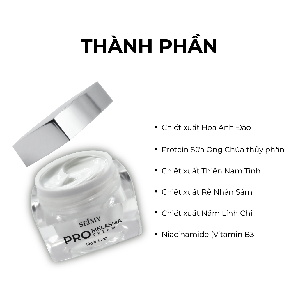 Ảnh Kem Nám Seimy - Pro Melasma Cream dưỡng sáng da dành cho da nám, da không đều màu 3