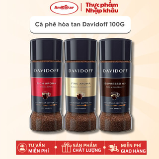 Cà Phê Hòa Tan Davidoff – Espresso 57, Fine Aroma, Rich Aroma (Lọ 100g)